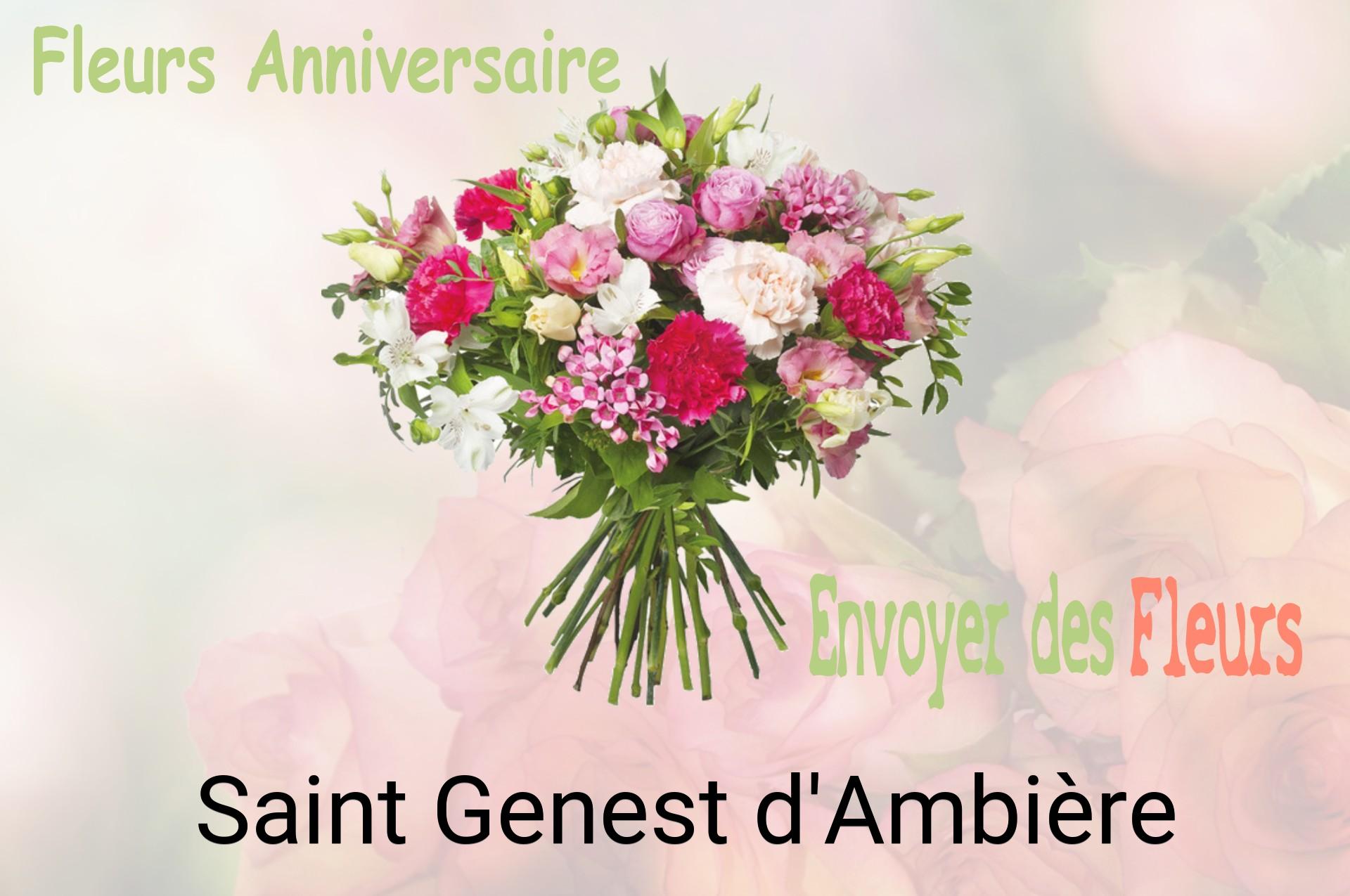 Bouquet de fleurs d’anniversaire livré à Saint-Genest-d'Ambière