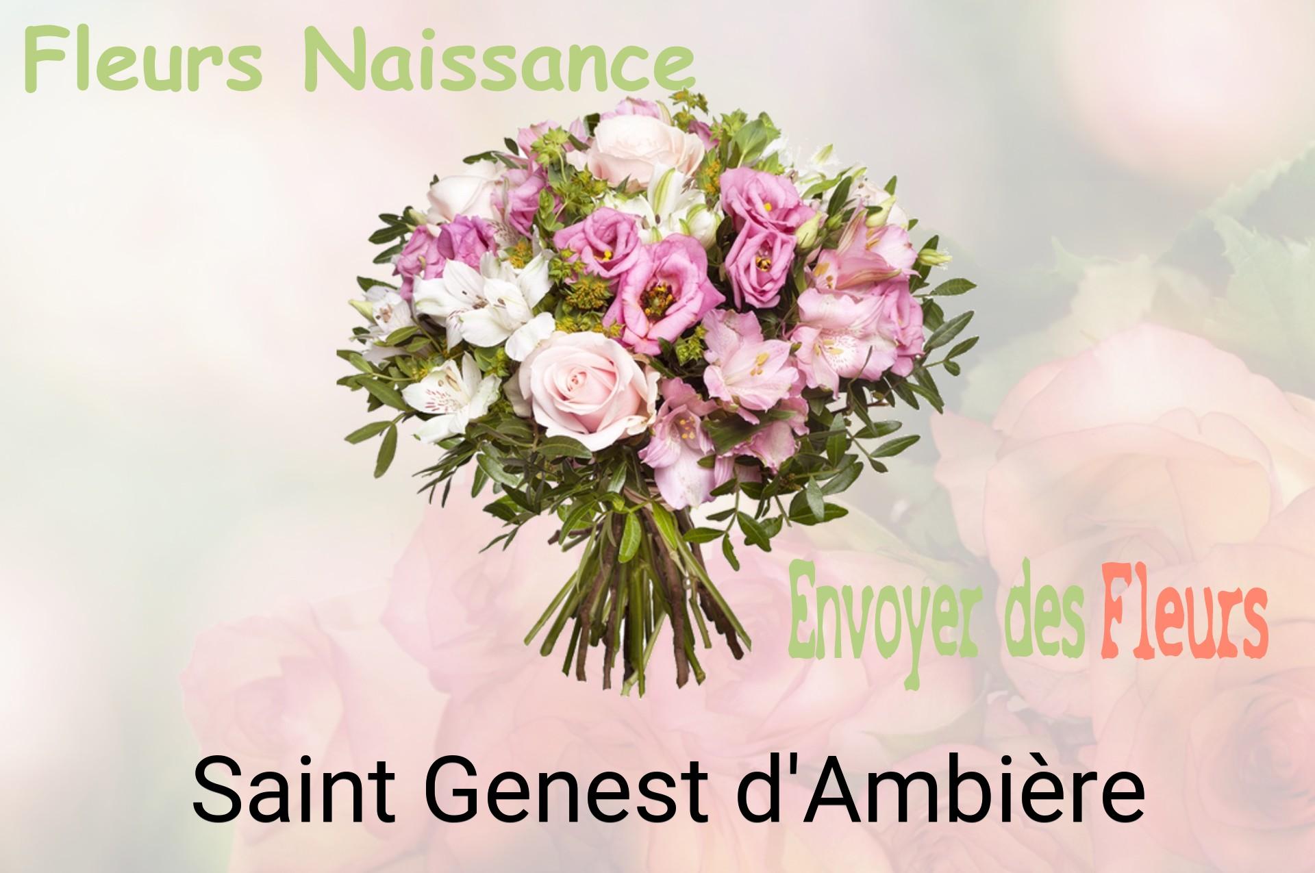 Bouquet de fleurs de naissance livré à Saint-Genest-d'Ambière